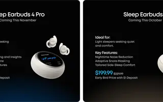 Les Sleep Earbuds 4 Pro mettent un capteur PPG dans votre oreille et transforment leur boîtier en tracker de sommeil