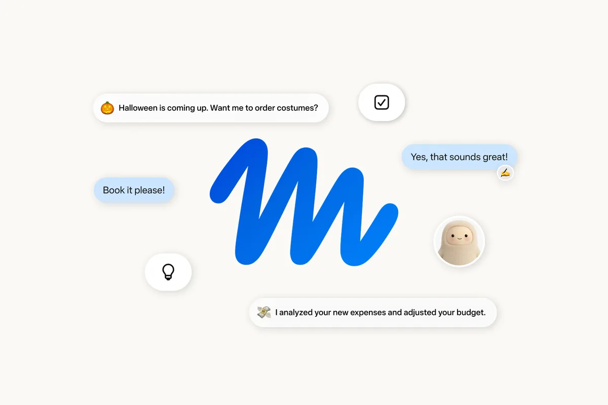 Agent Muse affichant des tâches et des rappels personnels dans une interface de bureau